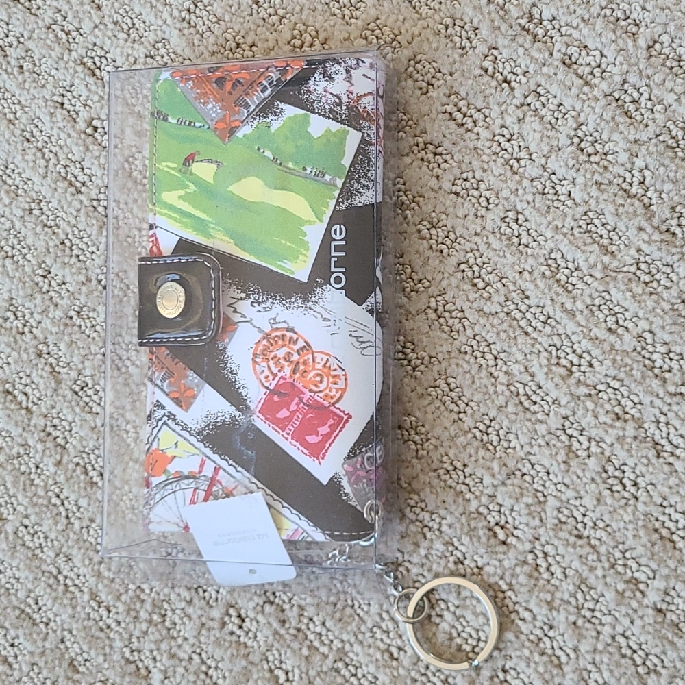 New Liz Claiborne card wallet with chain